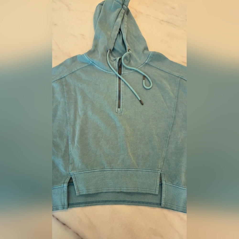 Free People Intercept 1/2 Zip Hoodie Fleece Lined‎ NWT sweatshirt - Picture 5 of 11